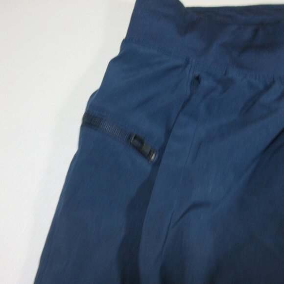 lululemon mens solid navy w black crotch T.H.E. gym training shorts L - Picture 2 of 5